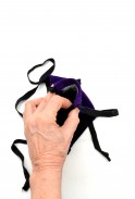 Embroidered Purple Mask